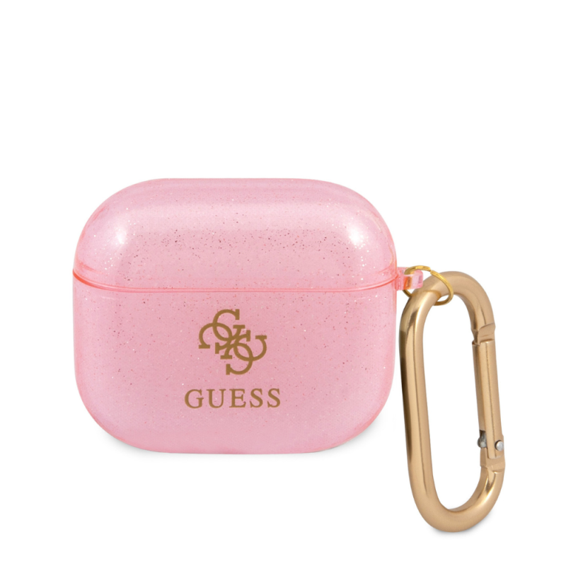 Coque de Protection pour AirPods 3 TPU Pailleté Coloré GUESS GUA3UCG4GP - Rose — Accessoire · Smarty Paris 18e